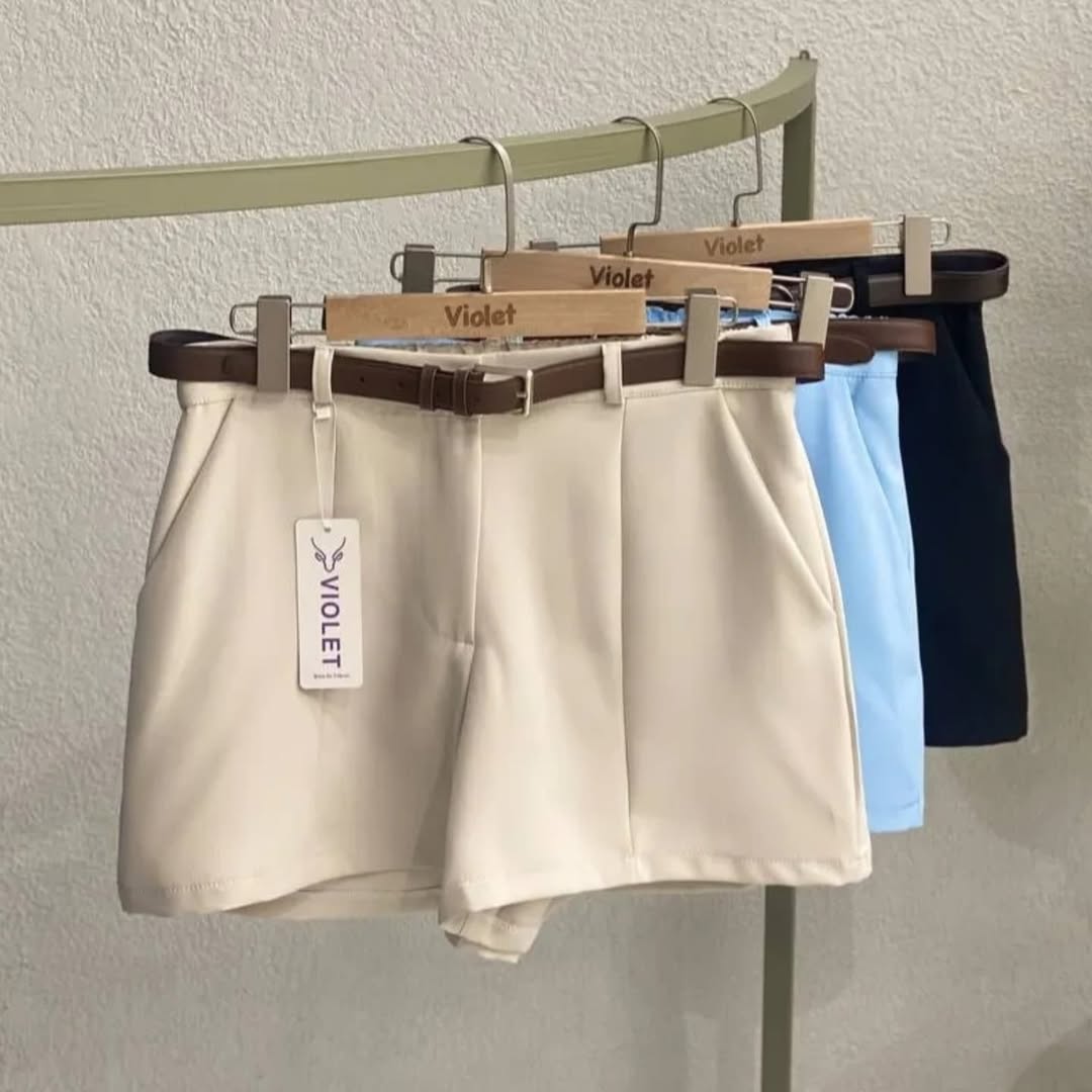 شلوارک مازراتی همراه کمربند