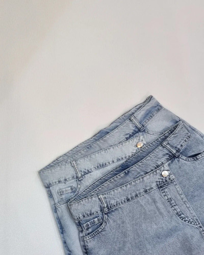 شلوارک جین لنگی