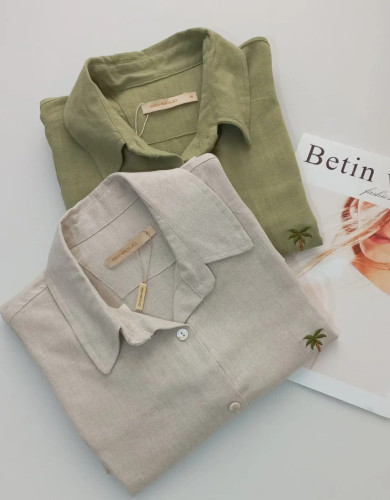 شومیز مانتویی لینن